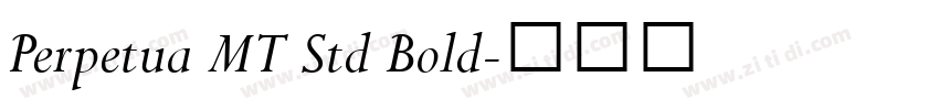 Perpetua MT Std Bold字体转换
